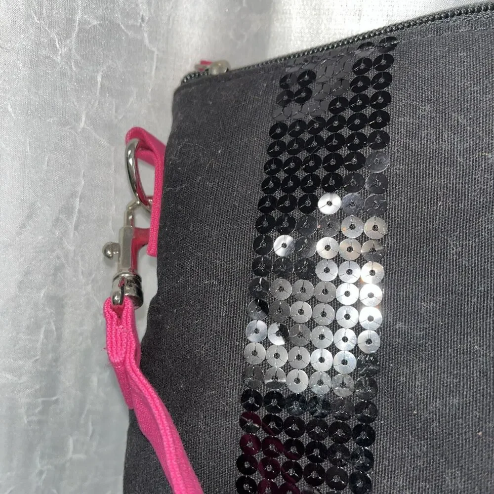 Victoria's Secret Sequin Stripe Weekender Large Duffel Bag - Discontinued